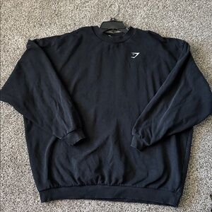 Gymshark Women’s Strength Department Black Sweatshirt ( Size L)